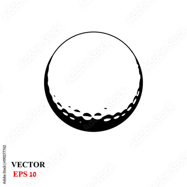 Obraz Piłka golfowa. ilustracji wektorowych