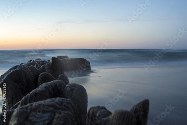 Obraz Breakwater and sea view
