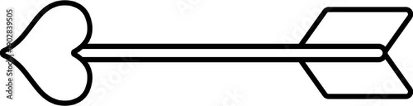 Obraz Line Arrow Heart Icon