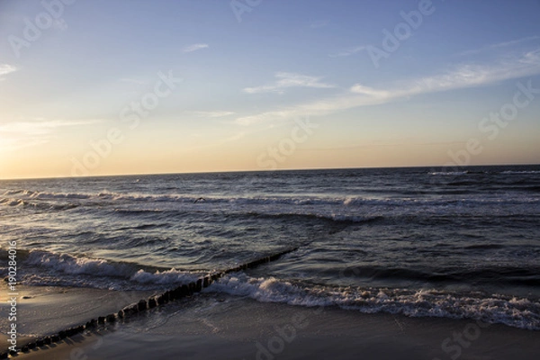 Obraz Sea view with sunset