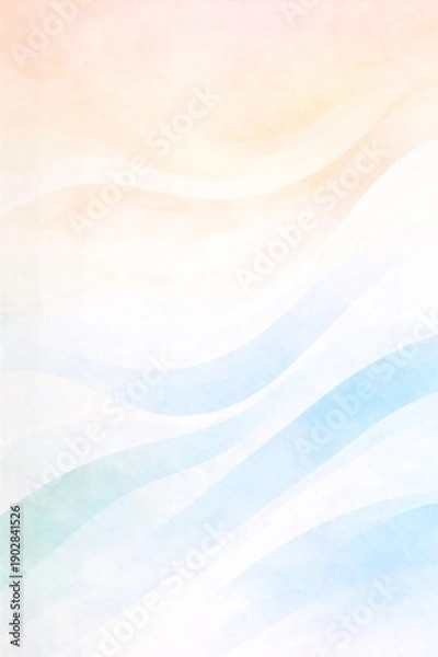 Obraz Pastel Vertical Wave Layers Abstract Background Template