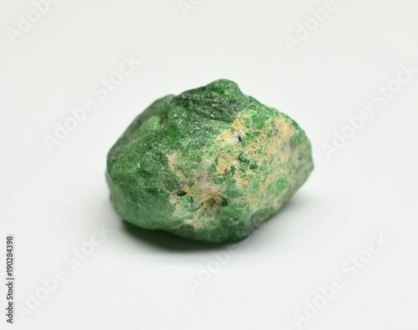 Fototapeta Tsavorite Garnet rough gemstone