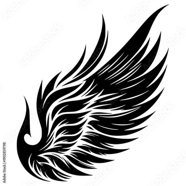 Obraz Devil's wing silhouette