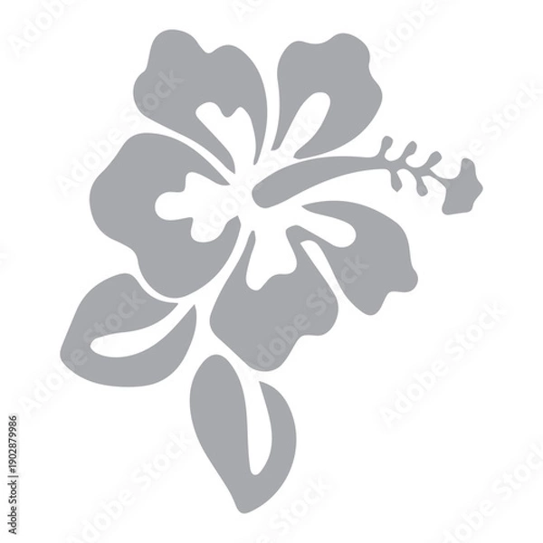 Fototapeta Stylized Hibiscus Icon