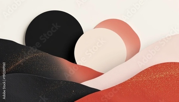 Obraz Abstract Landscape with Circles