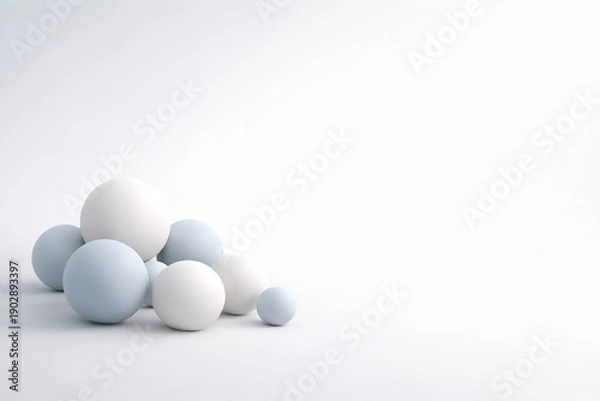 Fototapeta Minimal Abstract Sphere Composition for Corporate Presentation Background