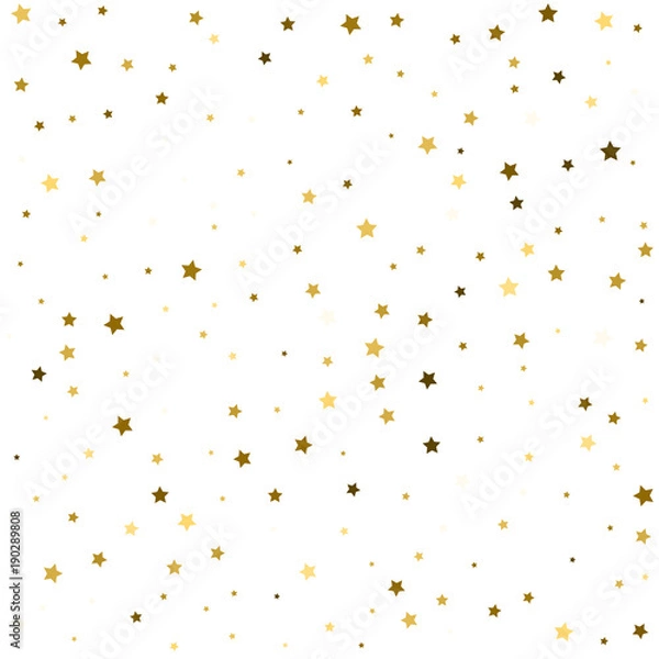 Fototapeta Star pattern. white, background, gold, gift wrap. Vector illustration.