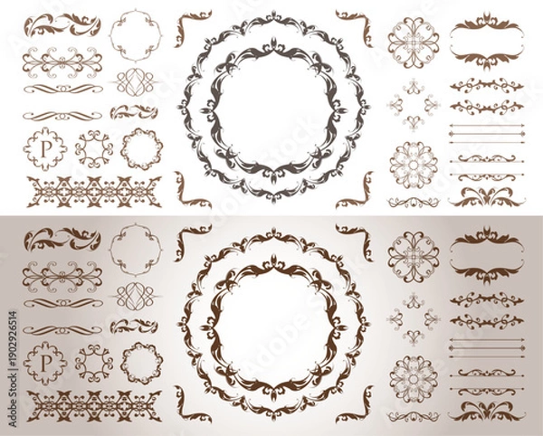 Fototapeta バレンタインデーのゴージャスなフレームデザイン