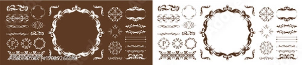 Fototapeta バレンタインデーのゴージャスなフレームデザイン