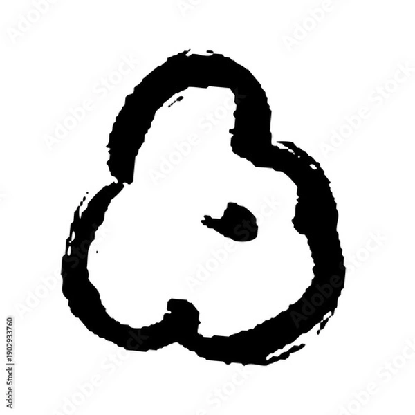 Obraz 手描きの花の筆イラスト