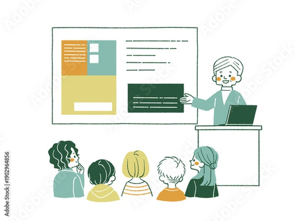 Obraz セミナーを受ける人々