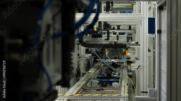 Obraz assembly of car engines