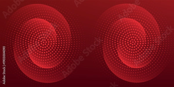 Obraz Red abstract background. Dynamic shapes composition. Eps10 vector