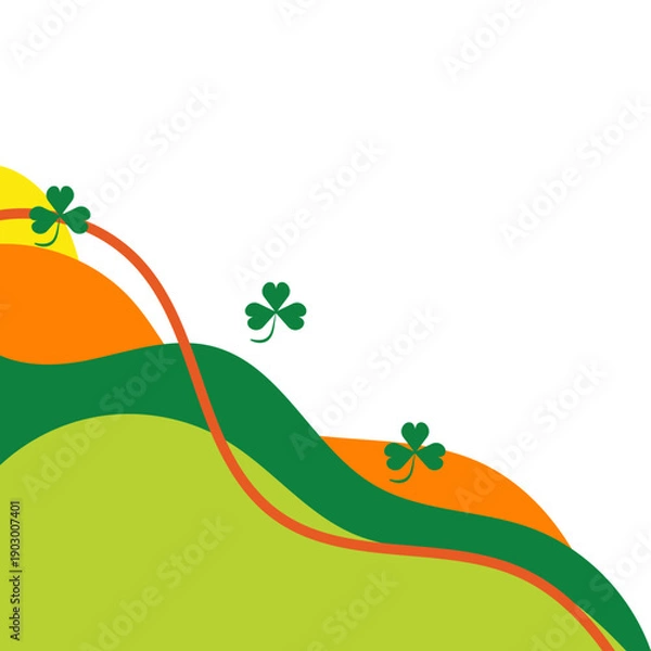 Fototapeta St Patricks Day Corner