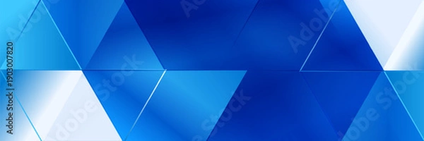 Obraz Abstract pattern blue shape gradient design background.