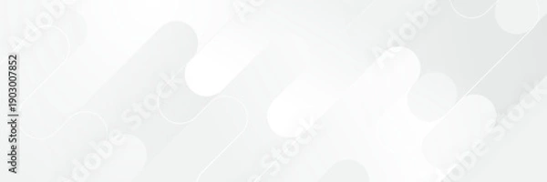 Fototapeta Abstract pattern white geometric banner design background.
