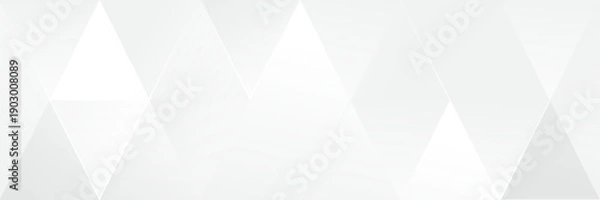 Fototapeta Abstract pattern white geometric banner design background.