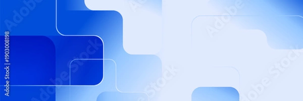 Obraz Abstract pattern blue shape gradient design background.