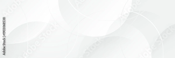 Obraz Abstract pattern white geometric banner design background.