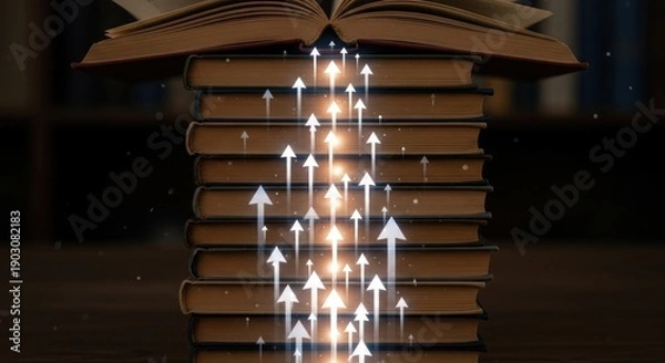 Obraz stack of old books