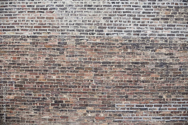 Fototapeta Old red brick wall background texture