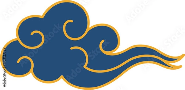Obraz oriental traditional cloud vector