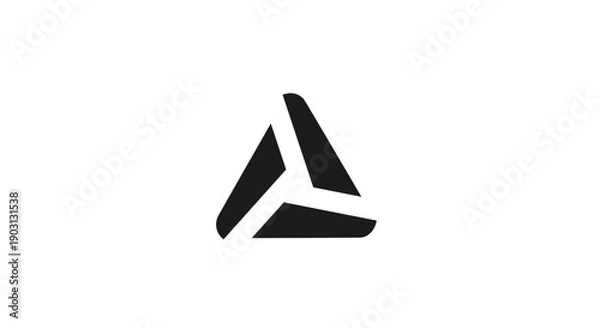 Fototapeta Geometric Shape with Triangles and Angles.