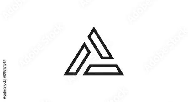 Fototapeta Geometric Triangle Logo Design Element 1.