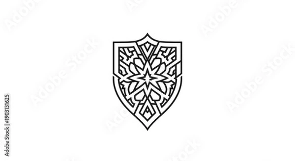 Fototapeta Ornate Shield Crest.