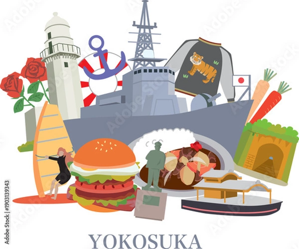 Obraz 横須賀　観光　旅行　