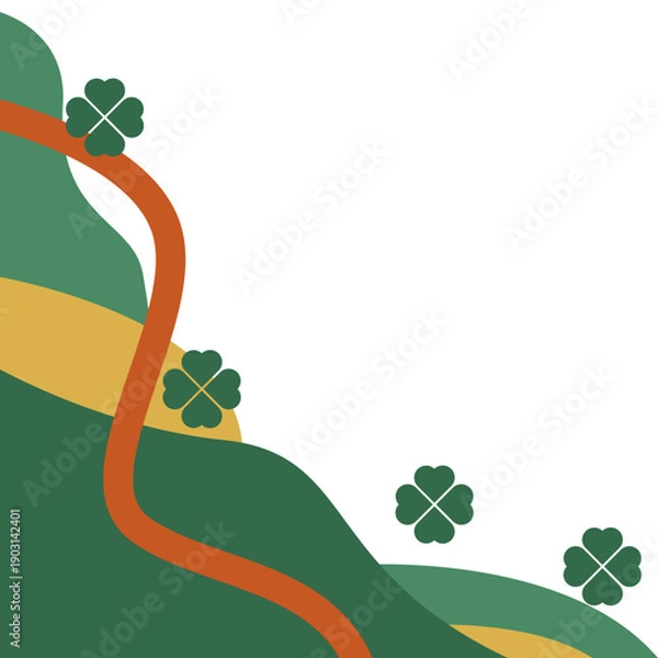 Fototapeta St Patricks Day Corner