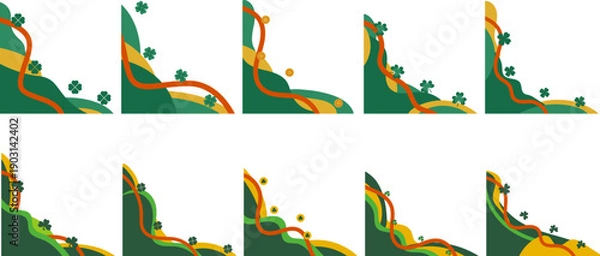 Fototapeta St Patricks Day Corner