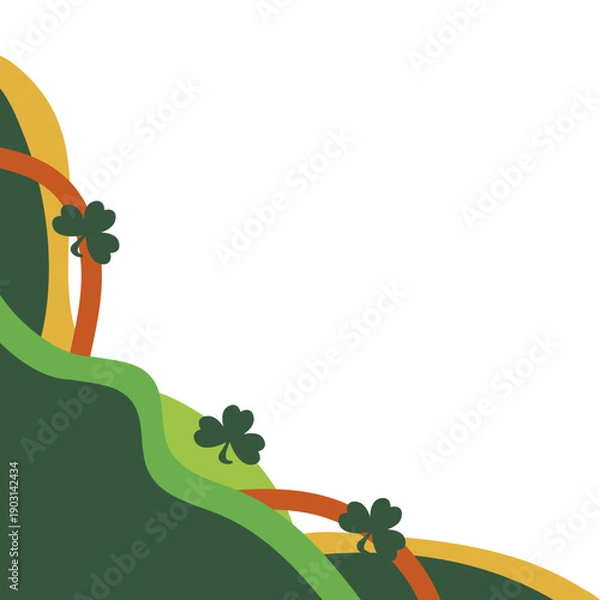 Fototapeta St Patricks Day Corner