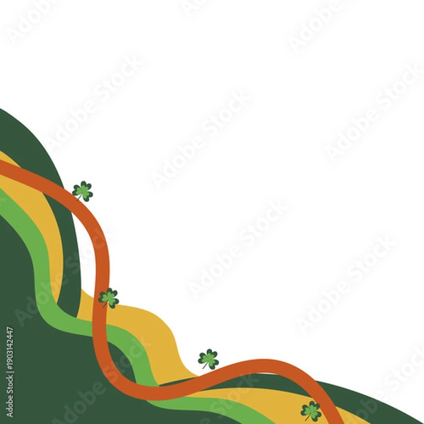 Fototapeta St Patricks Day Corner