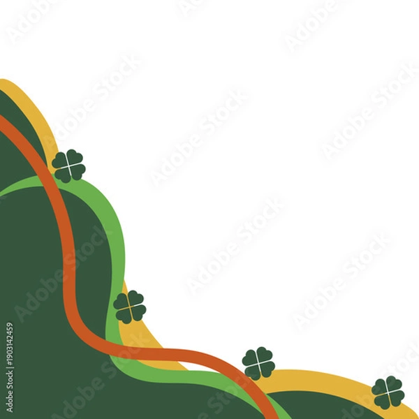 Fototapeta St Patricks Day Corner