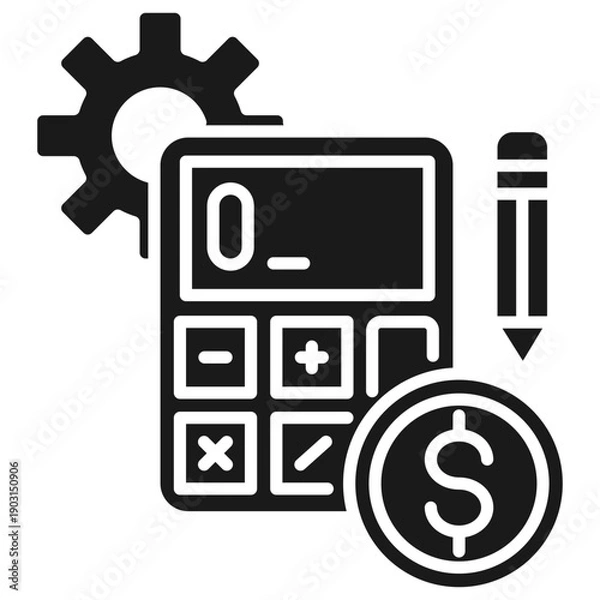 Obraz Project Cost Glyph Icon