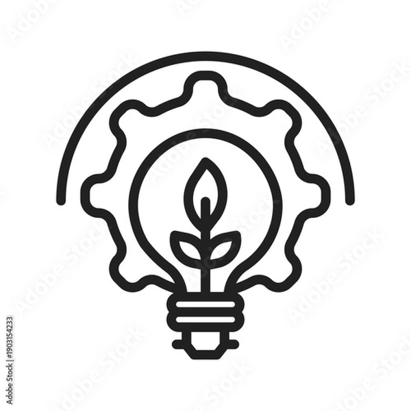 Fototapeta Resource Efficiency Icon