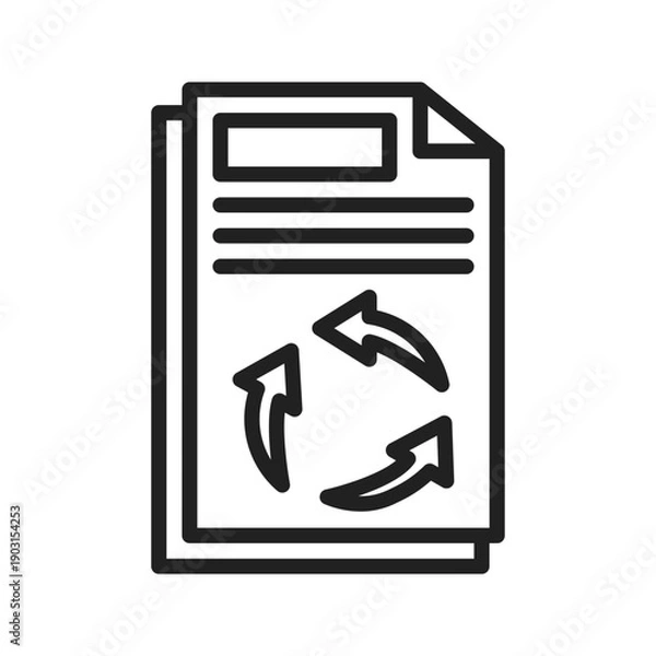 Fototapeta Circular Policy Icon