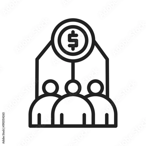 Fototapeta Stakeholder Value Icon