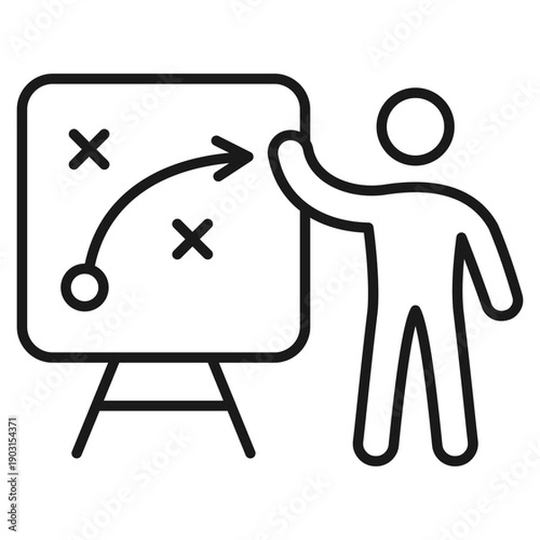 Obraz Plan Outline Icon