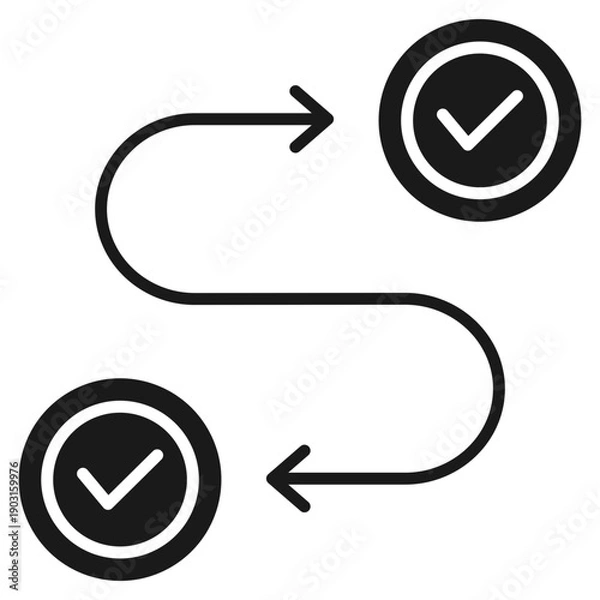 Obraz Roadmap Glyph Icon