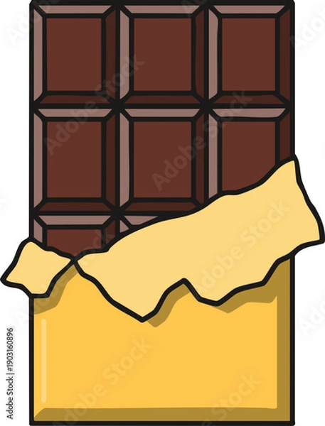 Obraz dark chocolate bar