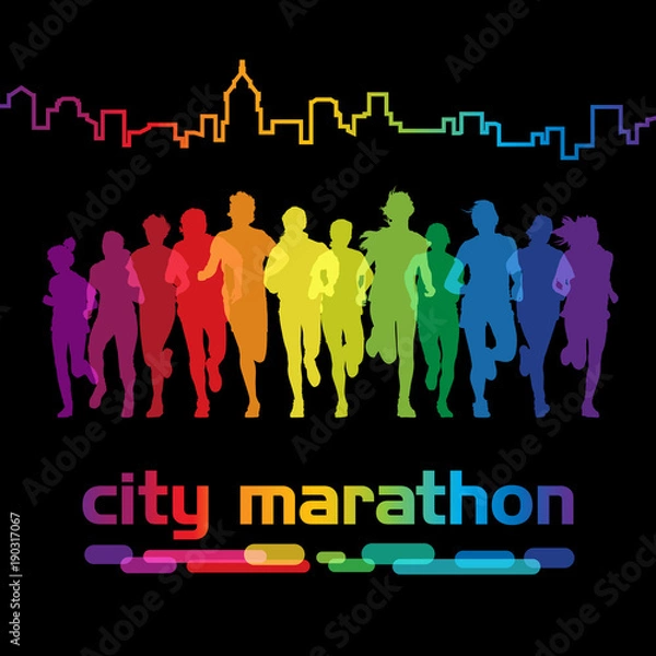 Obraz Running people