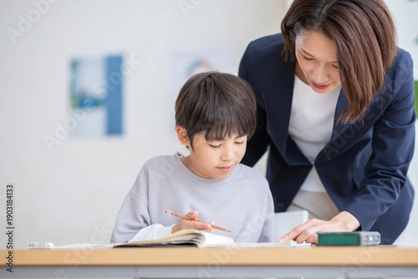 Obraz 生徒に勉強を教える先生