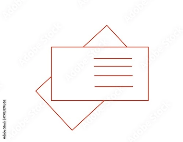 Obraz vector illustration of envelope