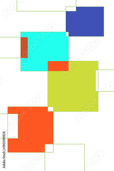 Obraz abstract background with squares