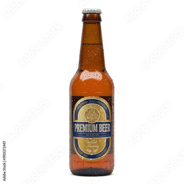 Obraz 瓶ビール イラスト リアル