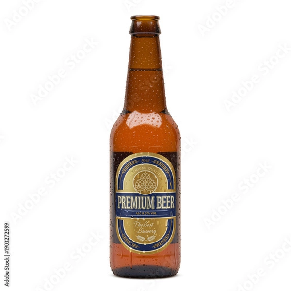 Obraz 瓶ビール イラスト リアル