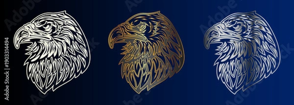 Fototapeta Eagle Head Design Elements