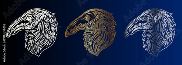 Fototapeta Eagle Head Design Elements